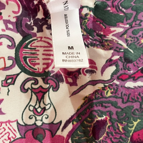 Cruz Natori Asian Floral Kimono Robe Lounger - Picture 11 of 12